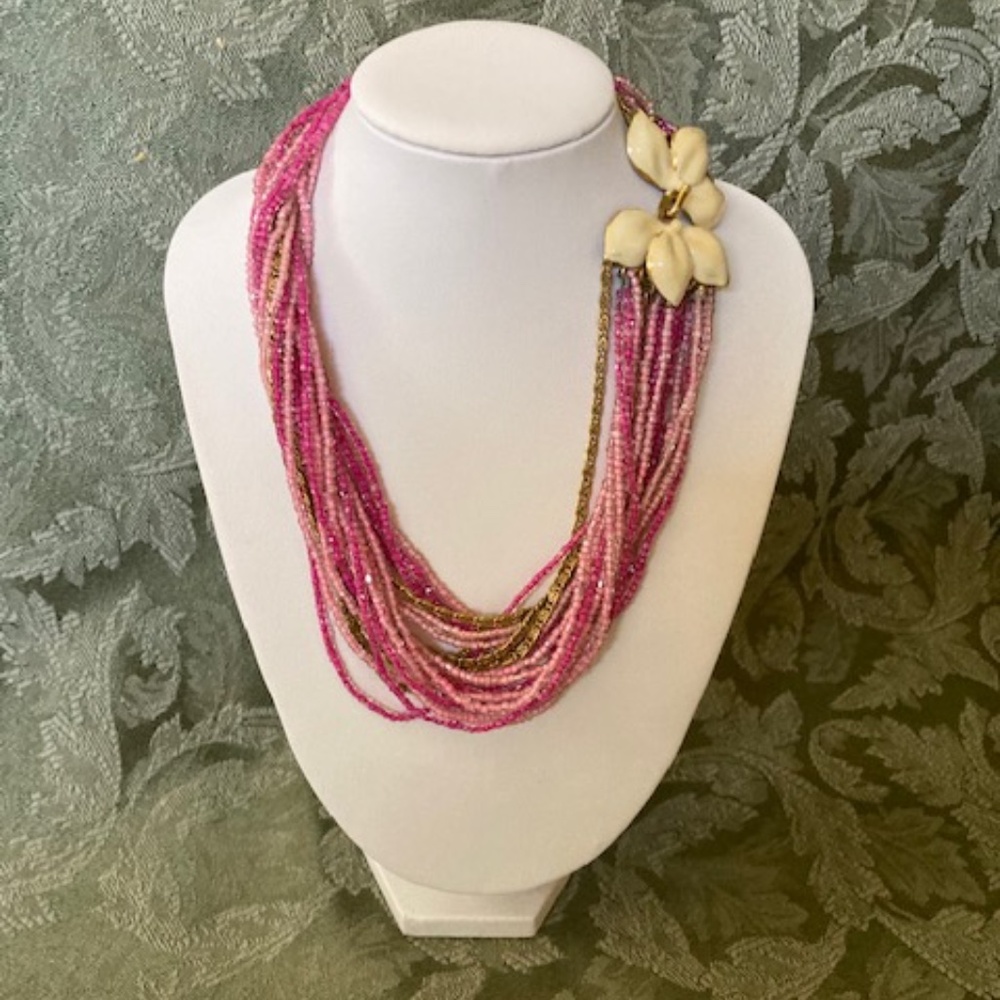 1940's Sandor Multi Strand Bead Necklace